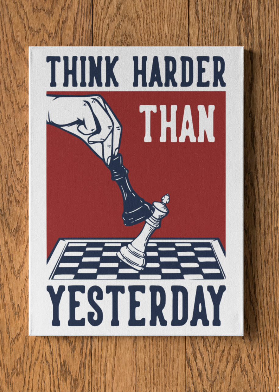Think Harder Wall Poster