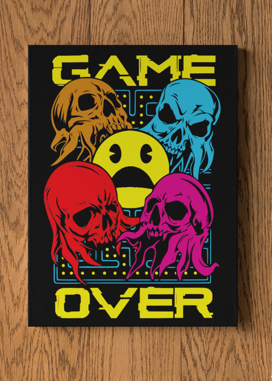 Packman Game Over Wall Poster